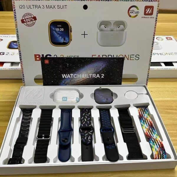 Ultra 2 Smartwatch Gift Set with 6 Straps