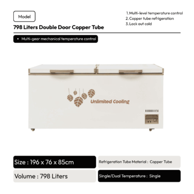 798 Liters (Double Door)