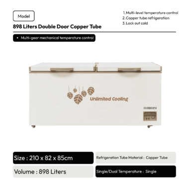 898 Liters (Double Door)